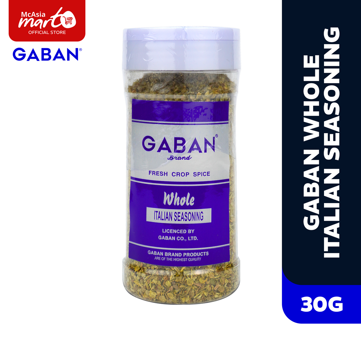 GABAN WHOLE ITALIAN SEASONING 30G McAsia Mart