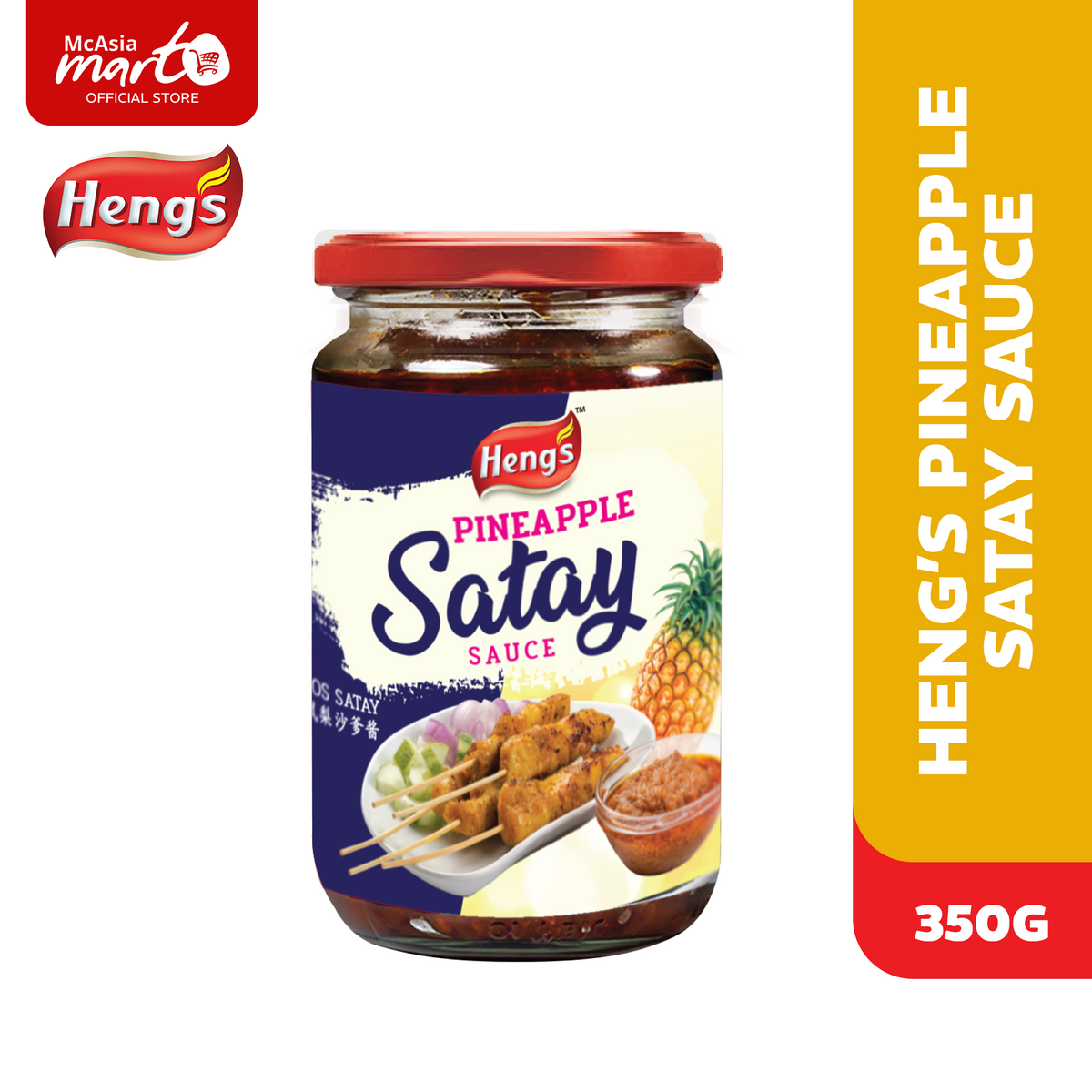 Shop Heng'S Pineapple Satay Sauce 350G at McAsia Mart You're GoTo