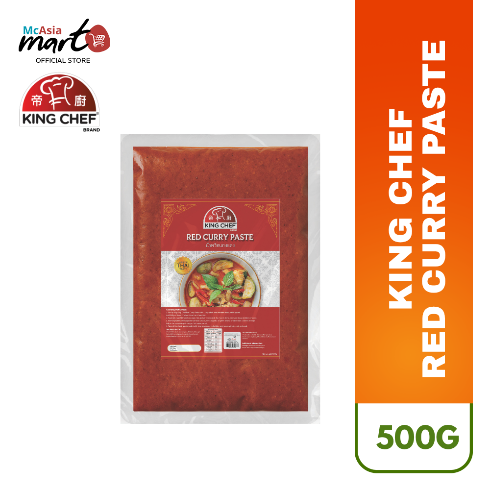 KING CHEF RED CURRY PASTE 500G - MCASIA