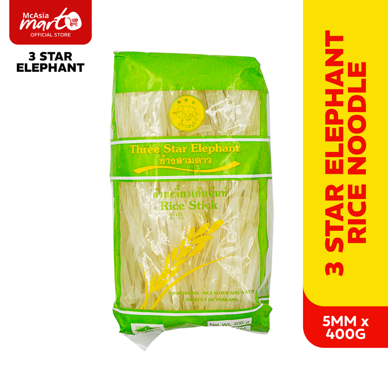 3 STAR ELEPHANT RICE NOODLE 5MM 400G