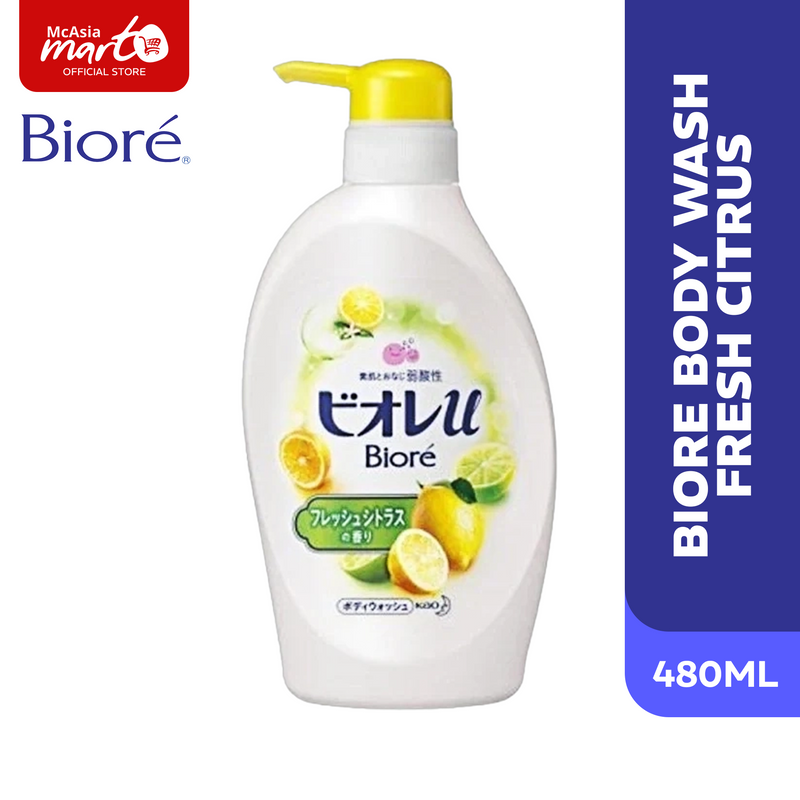 Biore Body Wash Fresh Citrus 480Ml