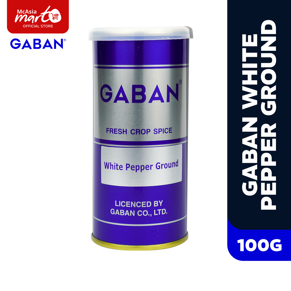 GABAN WHITE PEPPER GROUND 100G