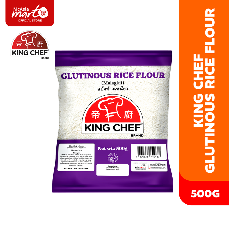 KING CHEF GLUTINOUS RICE FLOUR 500G