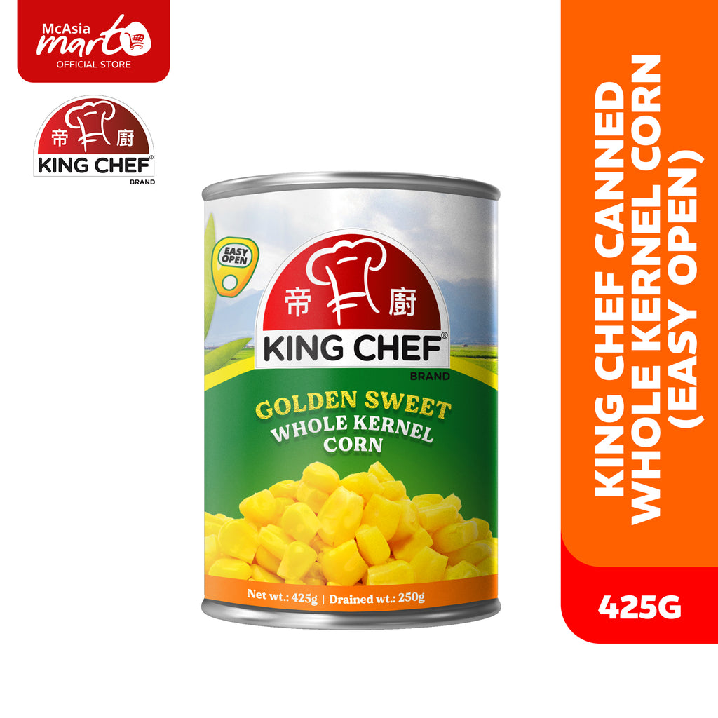 KING CHEF CANNED WHOLE KERNEL CORN IN BRINE (EO) 425G