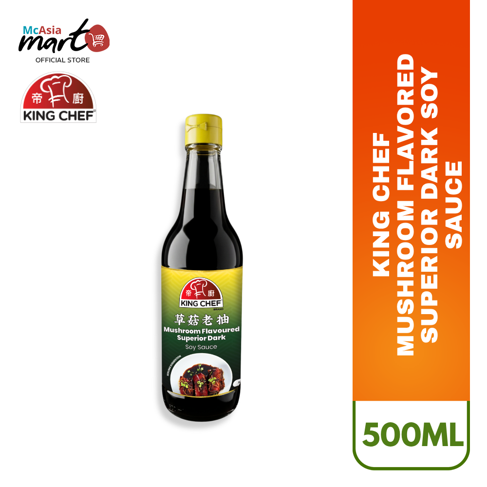 KING CHEF MUSHROOM FLAVORED SUPERIOR DARK SOY SAUCE 500ML