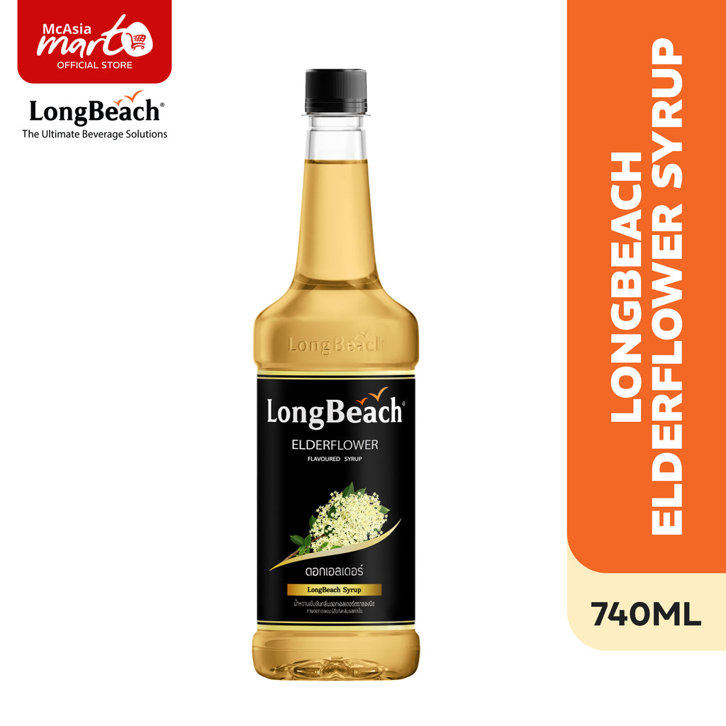 LONGBEACH ELDERFLOWER SYRUP 740ML