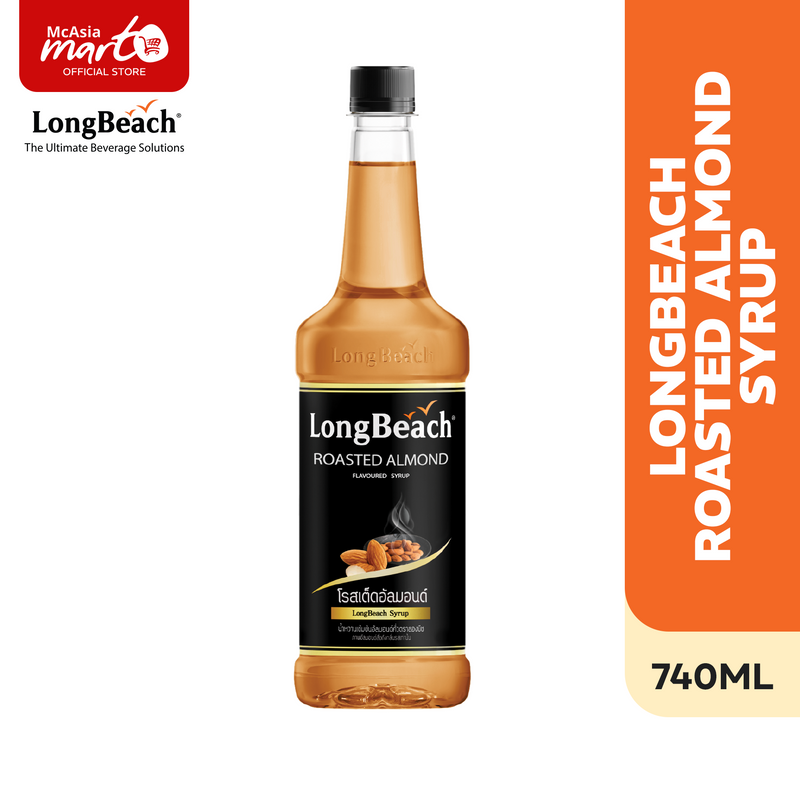 LONGBEACH ROASTED ALMOND SYRUP 740 ML