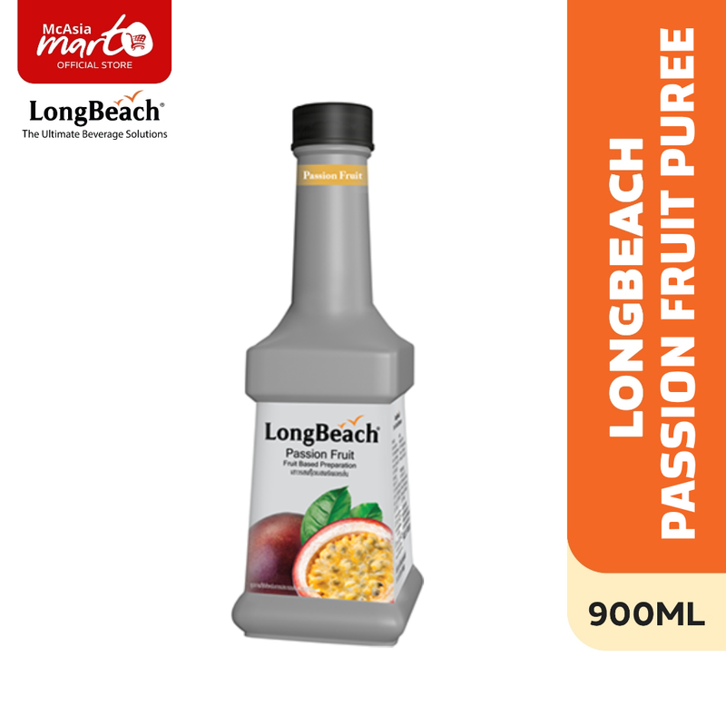 LONGBEACH PASSION FRUIT PUREE 900 ML - MCASIA