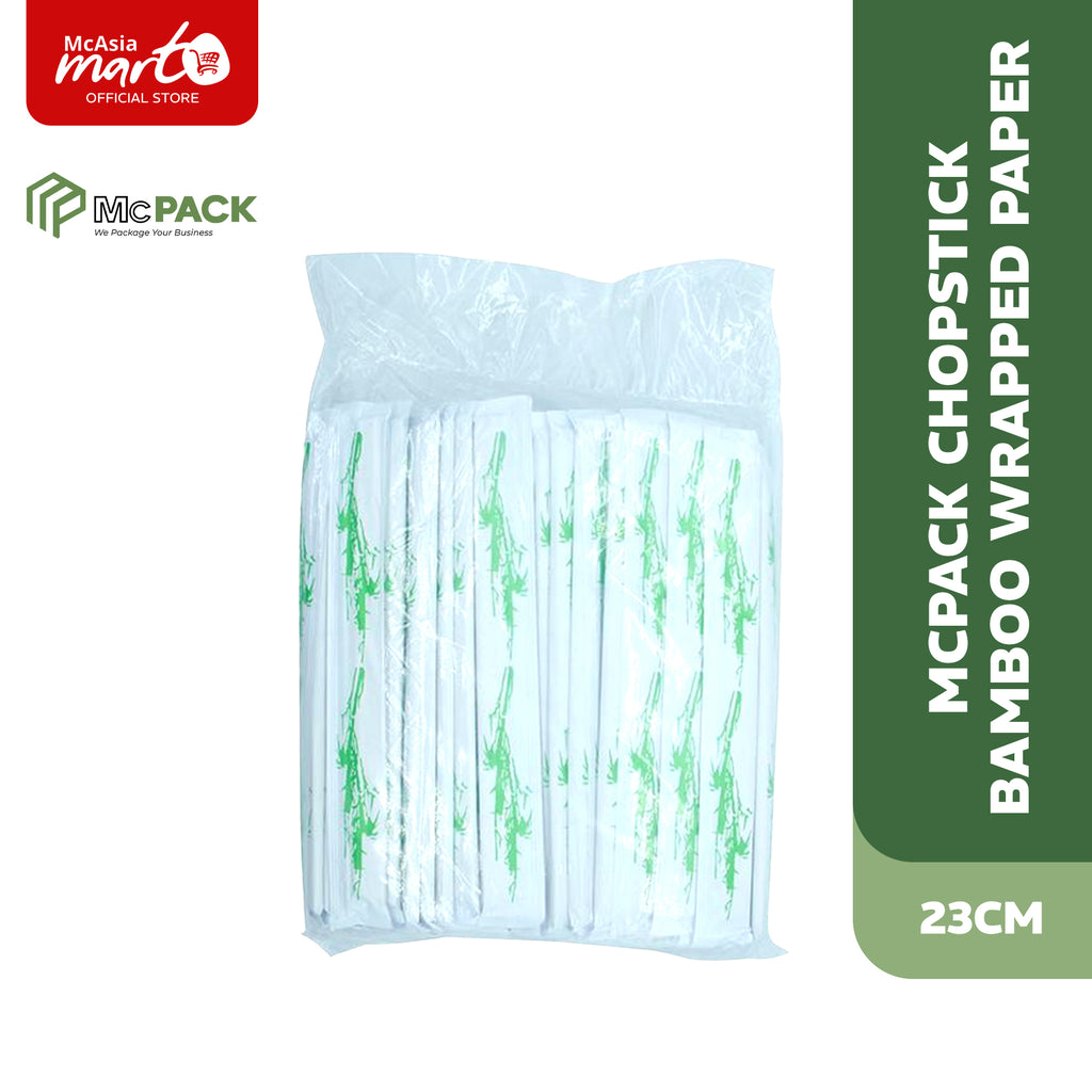 Mc Pack Chopstick Bamboo Wrapped Paper 23Cm