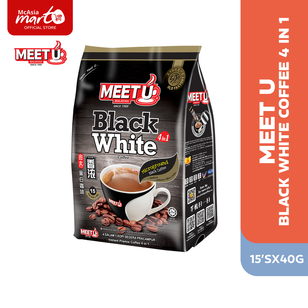 Meet U Black White Coffee (15'Sx40G)