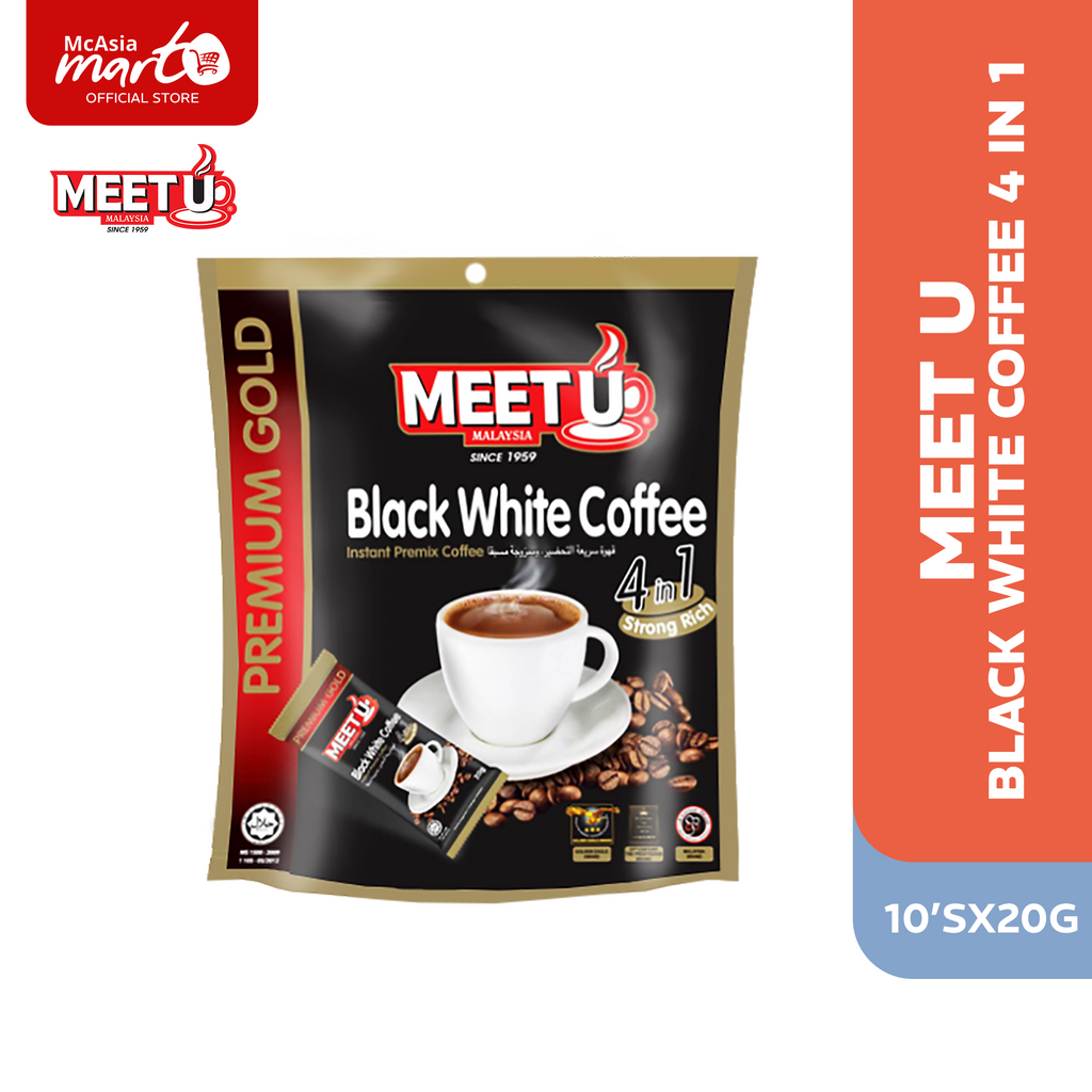 MEET U BLACK WHITE COFFEE 4IN1 (10sx20G)