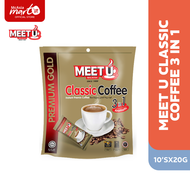 MEET U CLASSIC COFFEE 3IN1 (10'sx20G)