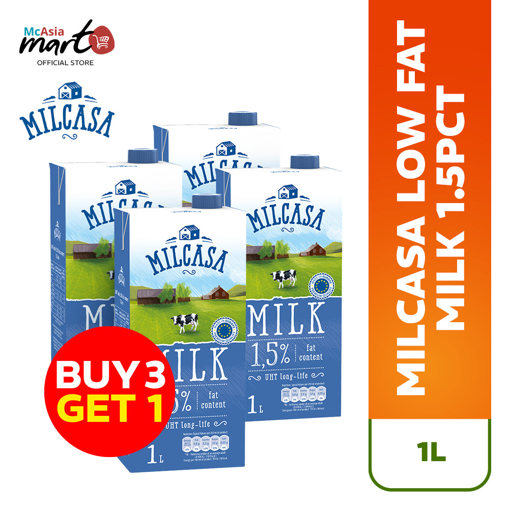 MILCASA LOW FAT MILK 1L BUY 3 GET 1 - MCASIA
