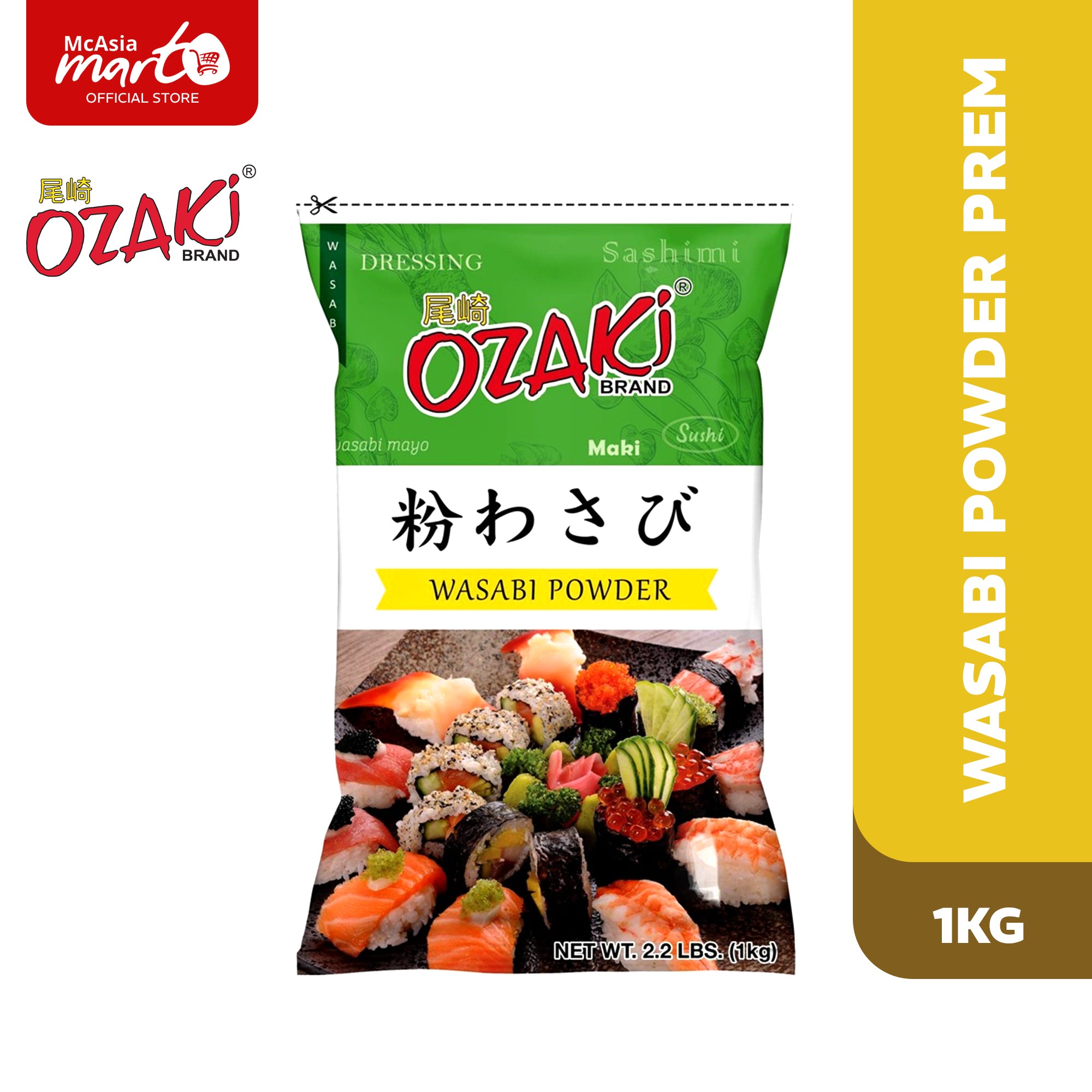 Shop Ozaki Wasabi Powder Prem. 1Kg at McAsia Mart You're GoTo Asian