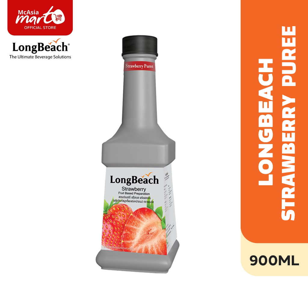 LONG BEACH PUREE STRAWBERRY 900ML- MCASIA