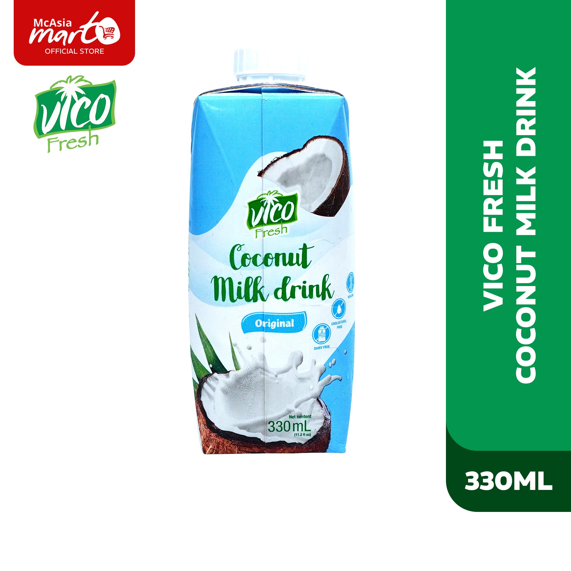 VICO FRESH COCONUT MILK DRINK 330ML McAsia Mart