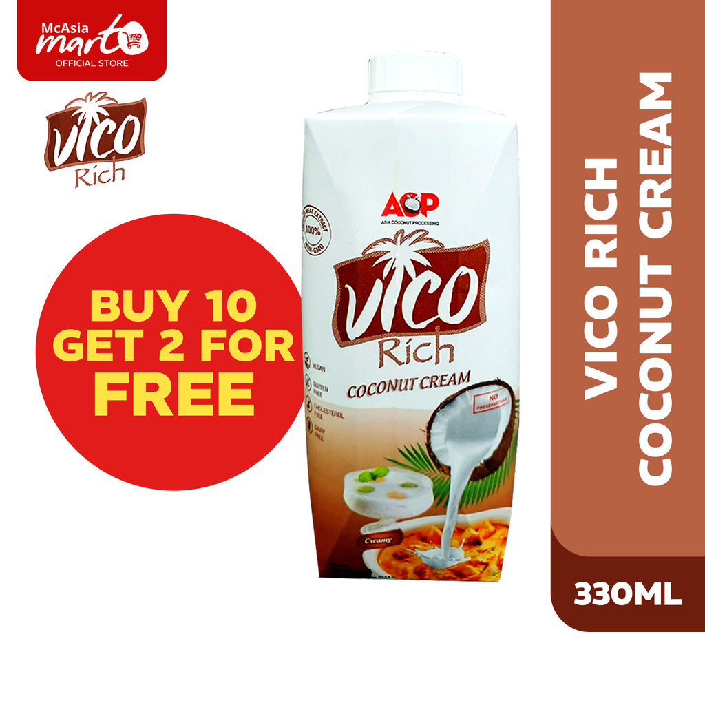 VICO RICH COCONUT CREAM 330ML BUY 10 + 2 FREE