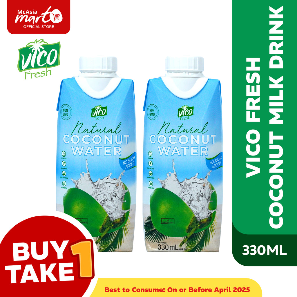 VICO FRESH NATURAL COCONUT WATER 330ML BUY 1 TAKE 1