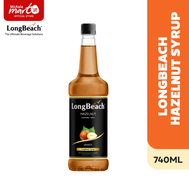 LONGBEACH HAZELNUT SYRUP 740 ML - MCASIA