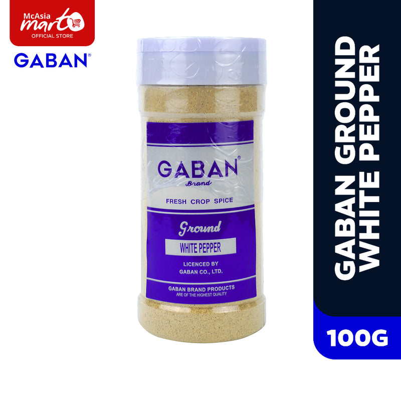 GABAN WHITE PEPPER GROUND 100G (PET BOTTLE)