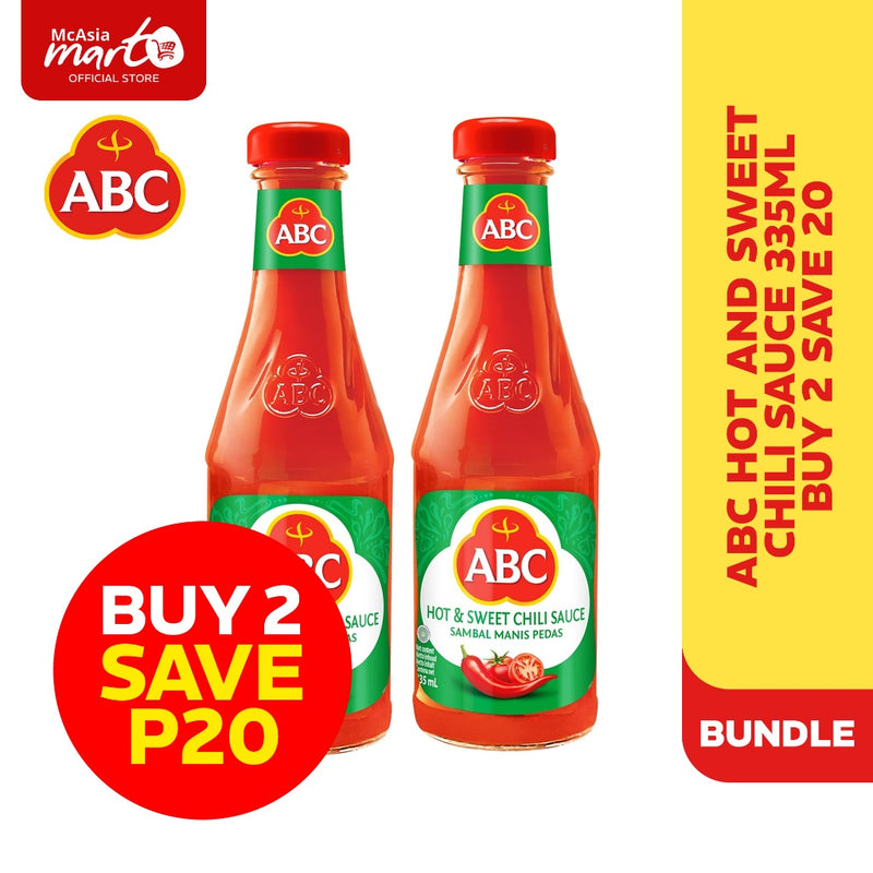 ABC HOT AND SWEET CHILI SAUCE 335ML BUY 2 SAVE 20 - MCASIA