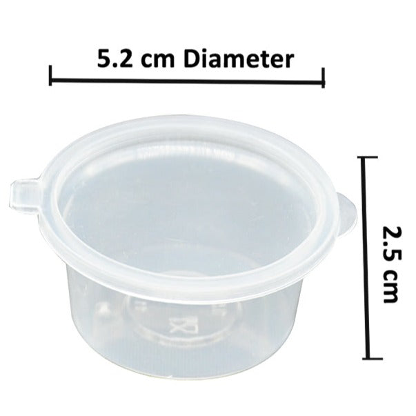 SAUCE CONTAINER W/ HINGE (1.5OZx50SETS)